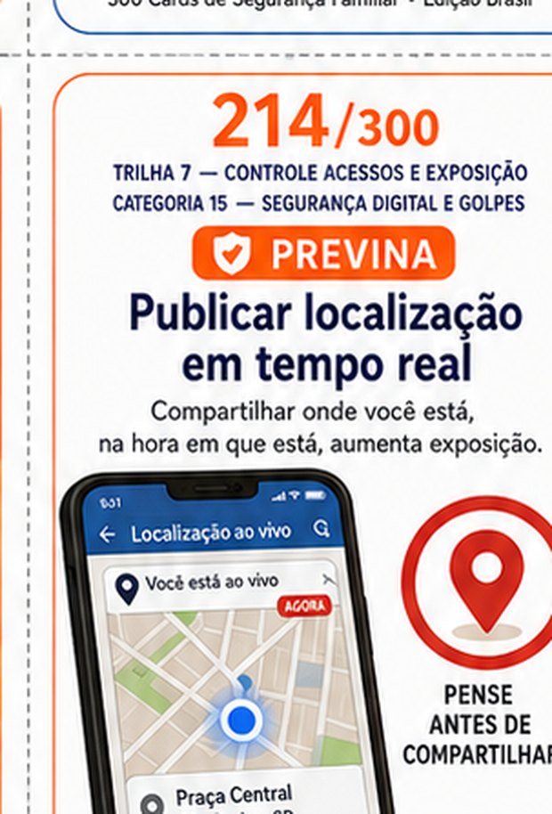 Card da trilha de segurança digital, sobre ligação falsa do banco alegando fraude