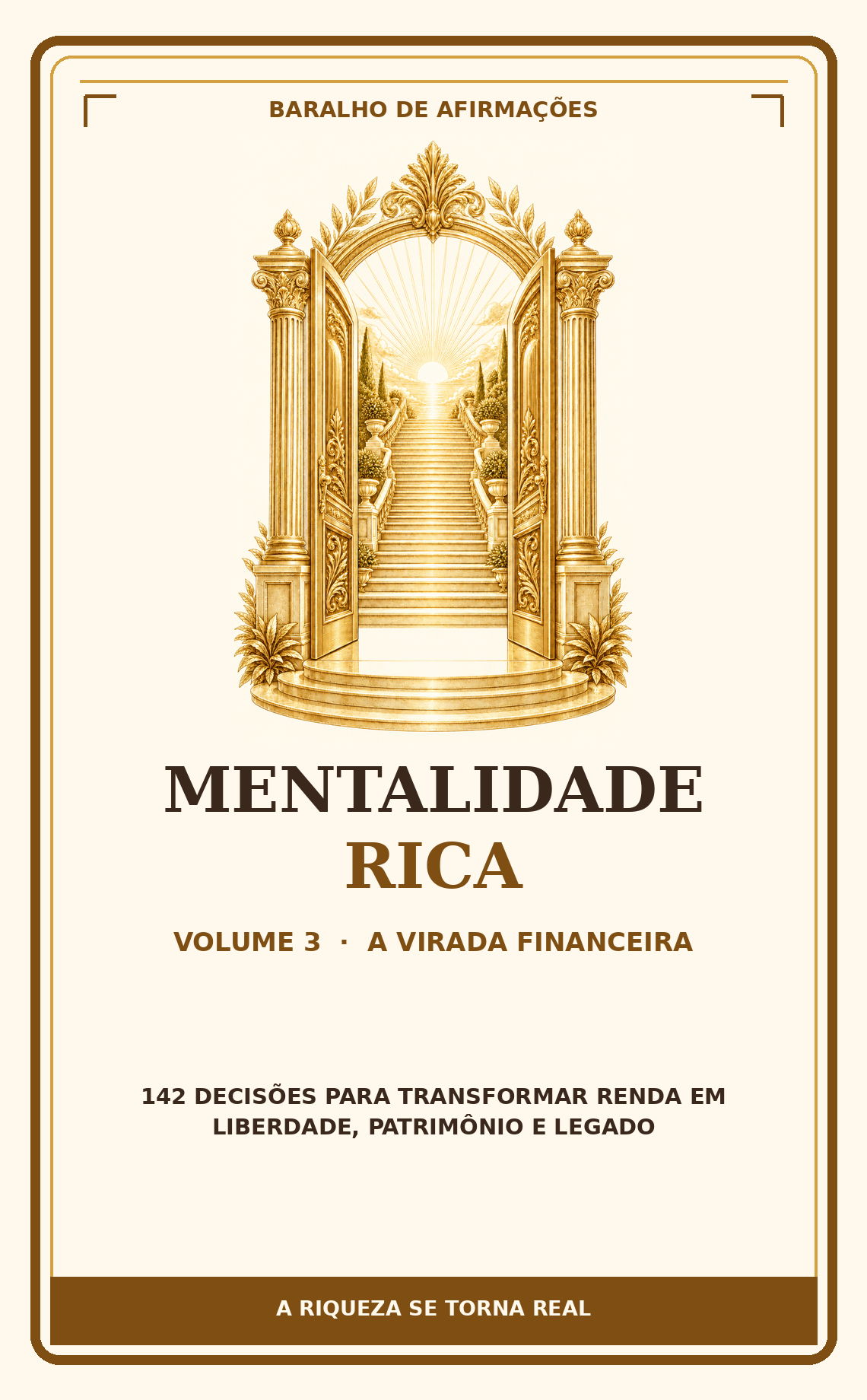 Capa do kit Mentalidade Rica Volume 3 — A Virada Financeira